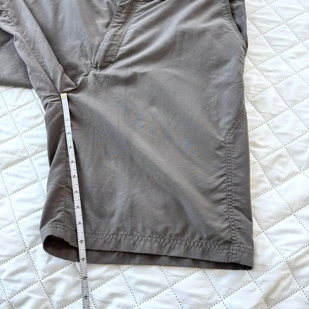 Patagonia Men’s Hiking Travel Shorts 36 Gray Nylon Stretch Outdoor Trail Casual
